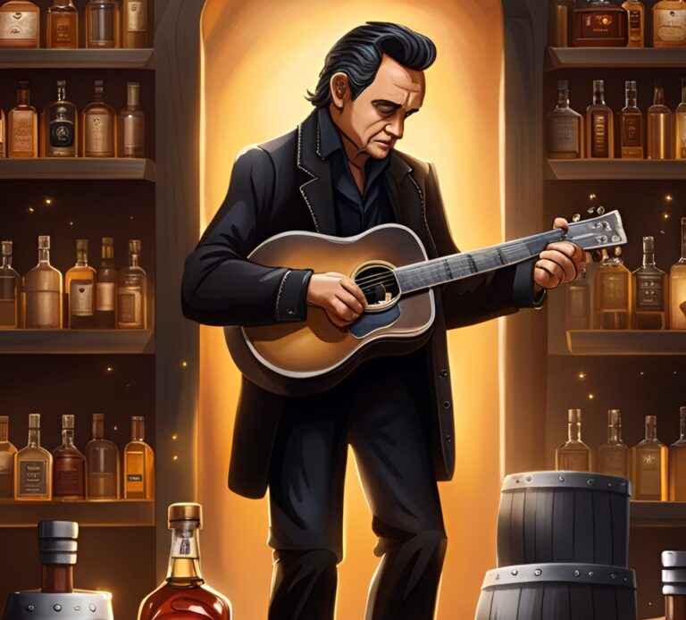 Is Johnny Cash's world all about whiskey
