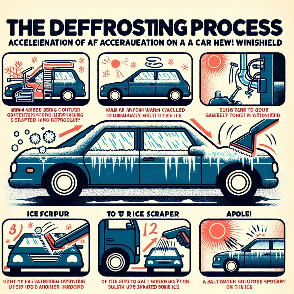how can the defrosting process for car windshields be accelerated