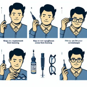 how do you keep eyeglasses screws from loosening