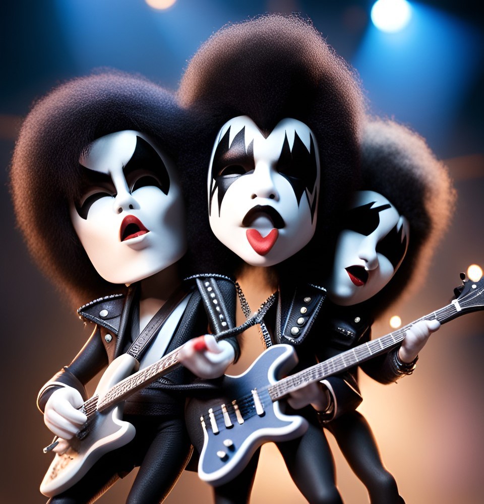 kiss on stage