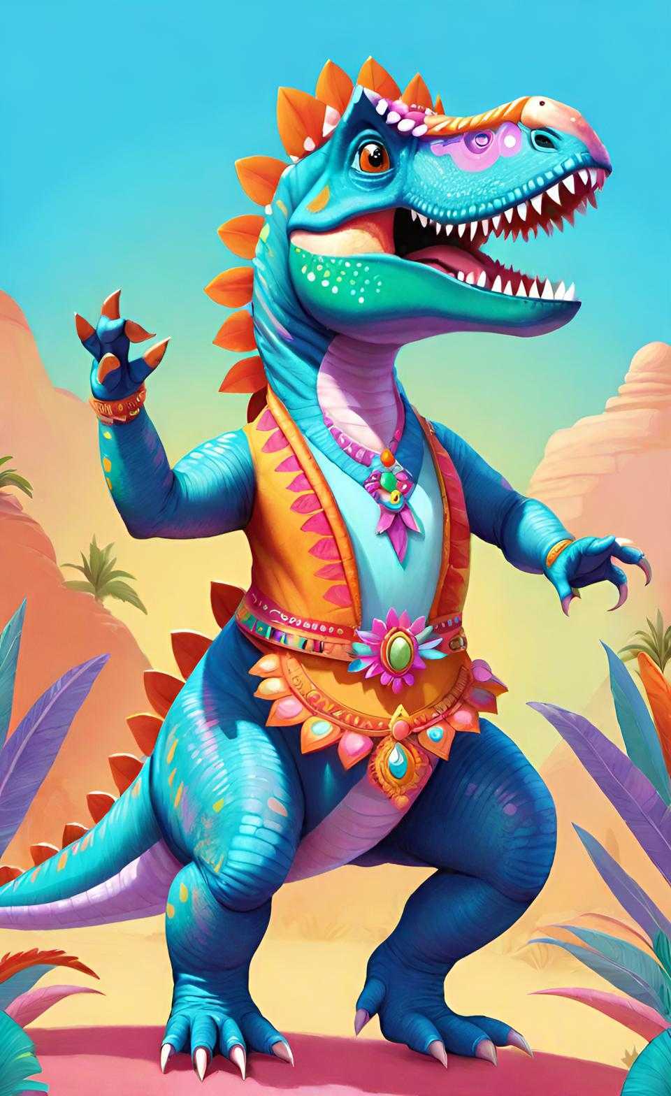 indian dinosaur dancing