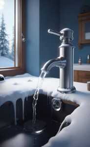 Winter Faucet Dripping