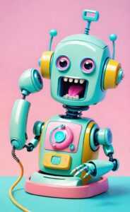 robot calling phone