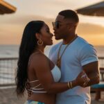 Default Ashanti and Nelly dancing by the beach