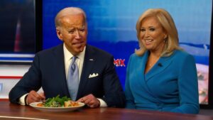Default Newsmax host loses it after Biden eats salad hilarious