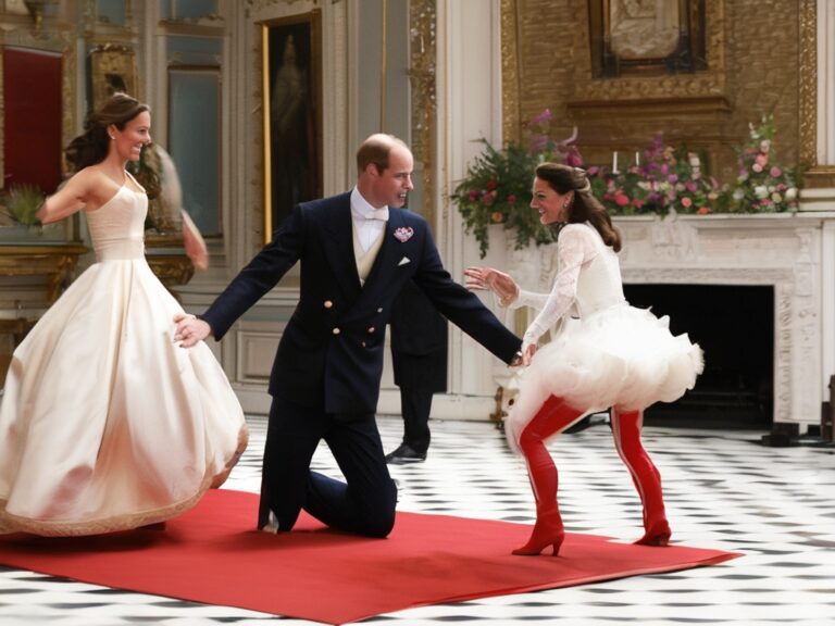 Default Prince William Kate middleton breakdancing at their w