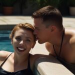 Default Scarlett Johansson Channing Tatum in a pool