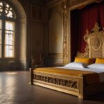 Default bed of a king in the kings room in the kings palace