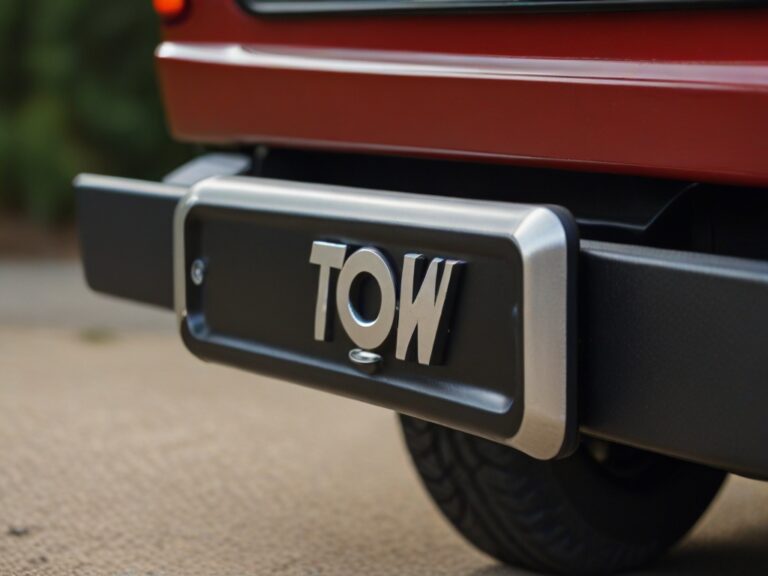 Default tow hitch cover