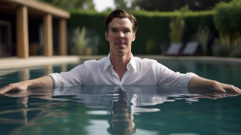 Default Benedict Cumberbatch dancing in the pool