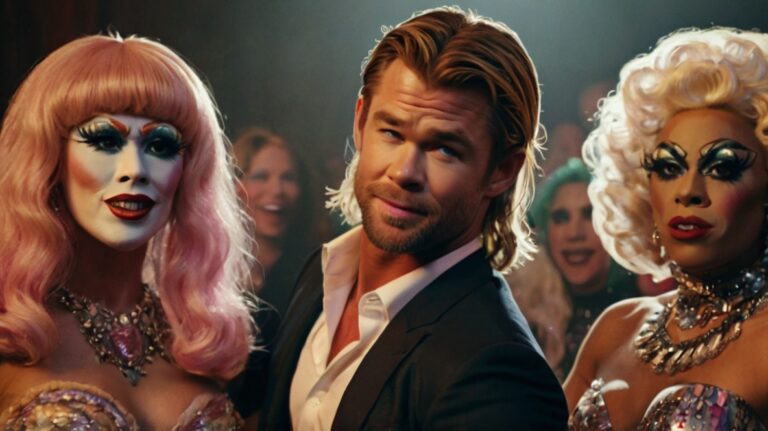 Default Chris Hemsworth dancing with drag queens