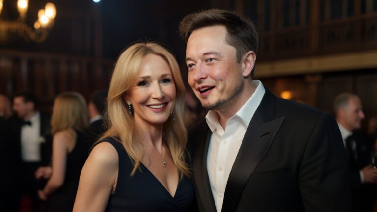Default Elon Musk dancing with JK Rowling