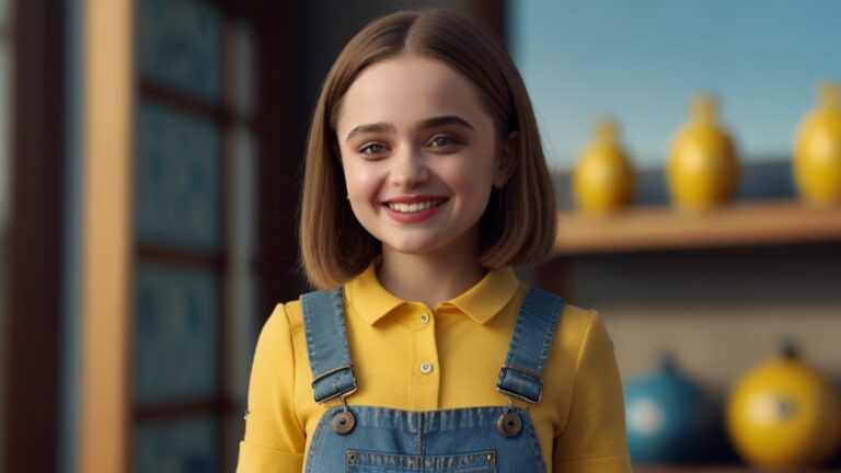 Default Joey King rocks a minioninspired look for Despicable M