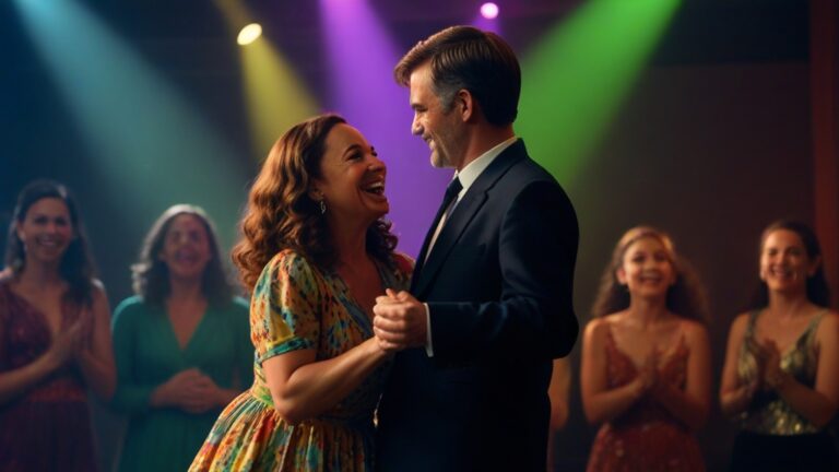 Default Maya Rudolph and Paul Thomas Anderson dancing on stage
