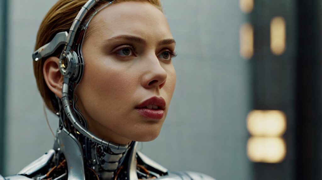 Default Scarlett Johansson as a robot