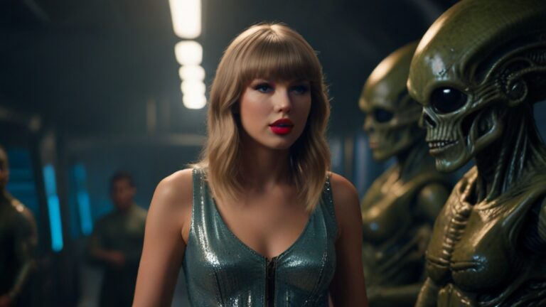 Default Taylor Swift meets the aliens