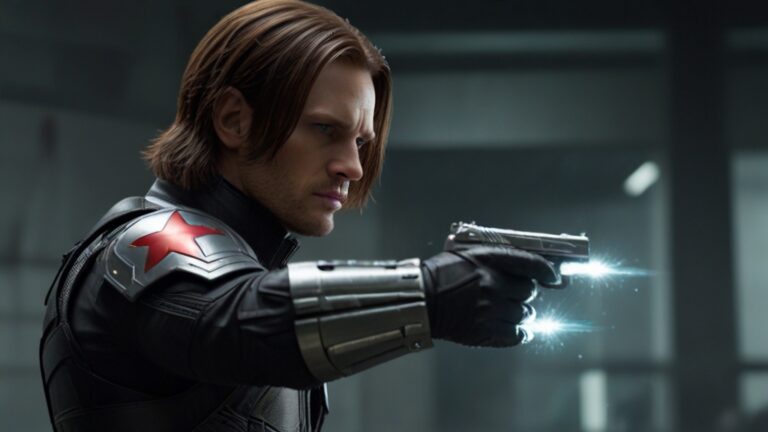 Default Winter Soldier trades metal arm for bedazzled glitter