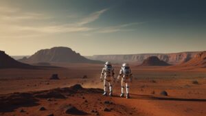 Default humans dncing on Mars