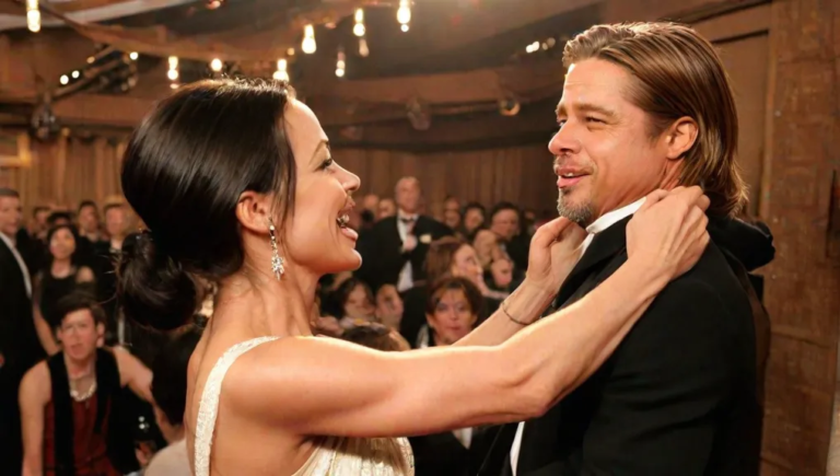 Brad Pitt dancing with Ines de Ramon