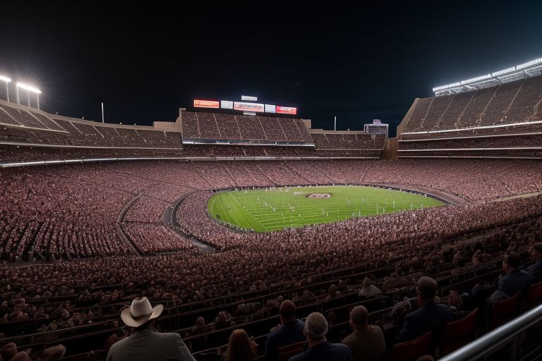 How many people attended George Strait's Kyle Field show