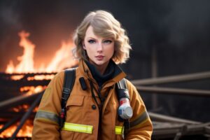 Taylor Swift Shows Off Fire Safety Skills
