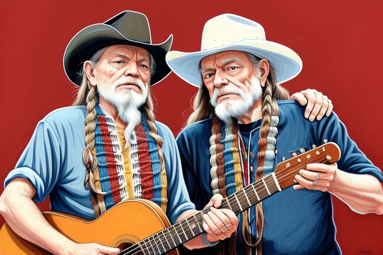 Willie Nelson and Leon Russell