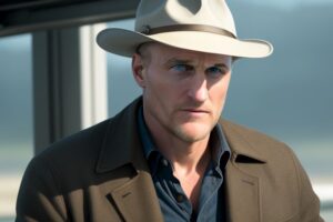 Woody Harrelson doesn't carry a cell phone