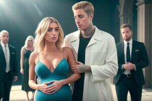 Hailey Bieber Hides Her Baby Bump at Church with Justin