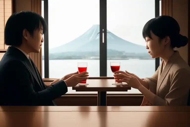 What's the perfect movie for an online drink date with my fiancée in Japan