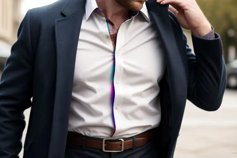 To wear a jacket without pinching or wrinkling the collar of your shirt