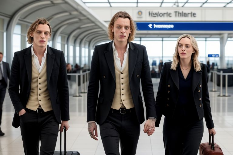 Jamie Campbell Bower and Jess Moloney Spotted Together at Airport