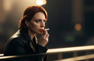 woman smoking