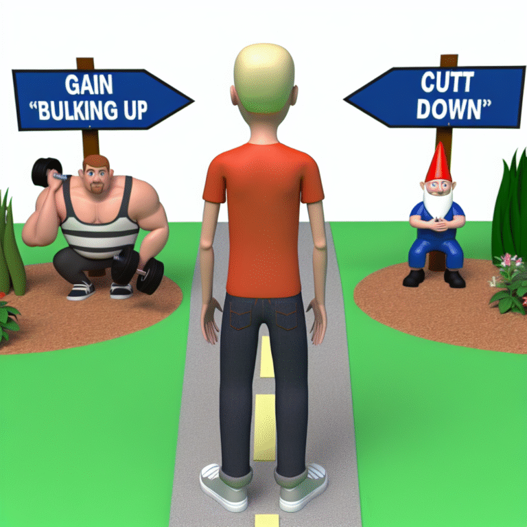 6'0", 70kg: skinny fat dilemma! Do I bulk up like a bear or cut down like a garden gnome?