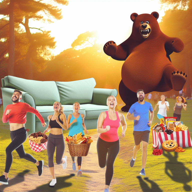 How do people lose weight? They outrun their snack stash while dodging the couch like it's a hungry bear!