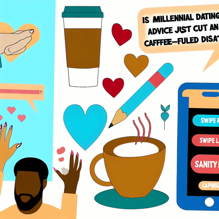 Is Millennial dating advice just a caffeine-fueled disaster? Swipe right for laughs and left for sanity!