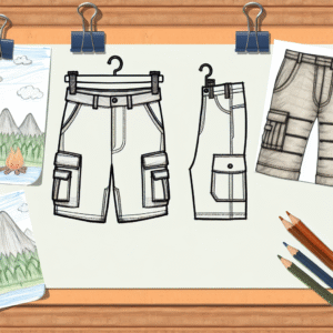Men’s rugged shorts: for when you want to look tough while secretly avoiding nature's cold embrace.