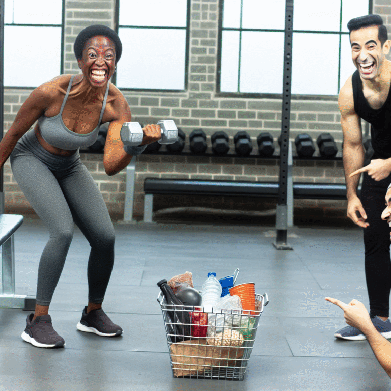 Ready to lift, but your idea of "heavy" is carrying grocery bags? Letâs turn those muscles into giggles!