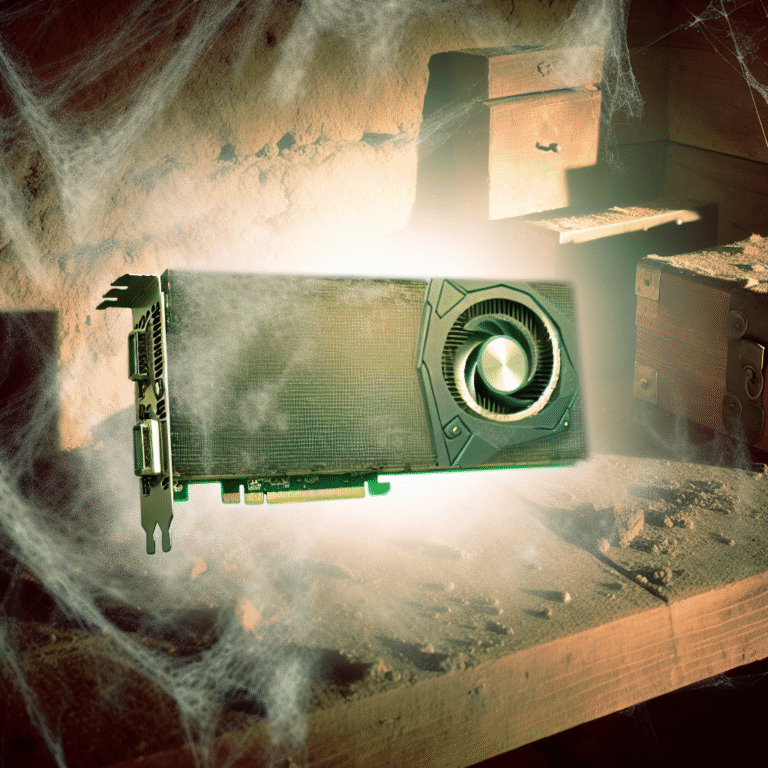 Rediscovered my 16-year-old GPU—it's like finding a relic in a dusty attic! Time for some vintage rendering magic!