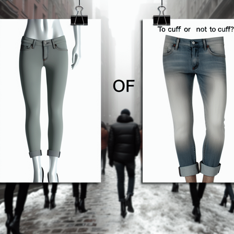 Should I squeeze into jeans two sizes too small for that chic, "I can’t feel my legs" look? Cuffs or not?
