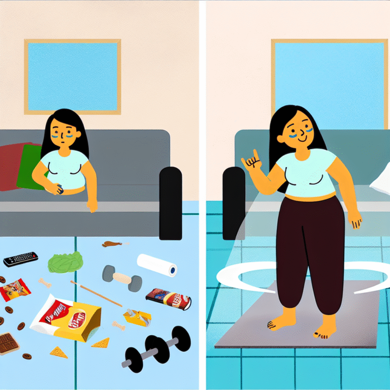 Want to get lean? Ditch the junk food and lift weights! Your couch will miss you, but your abs won't!