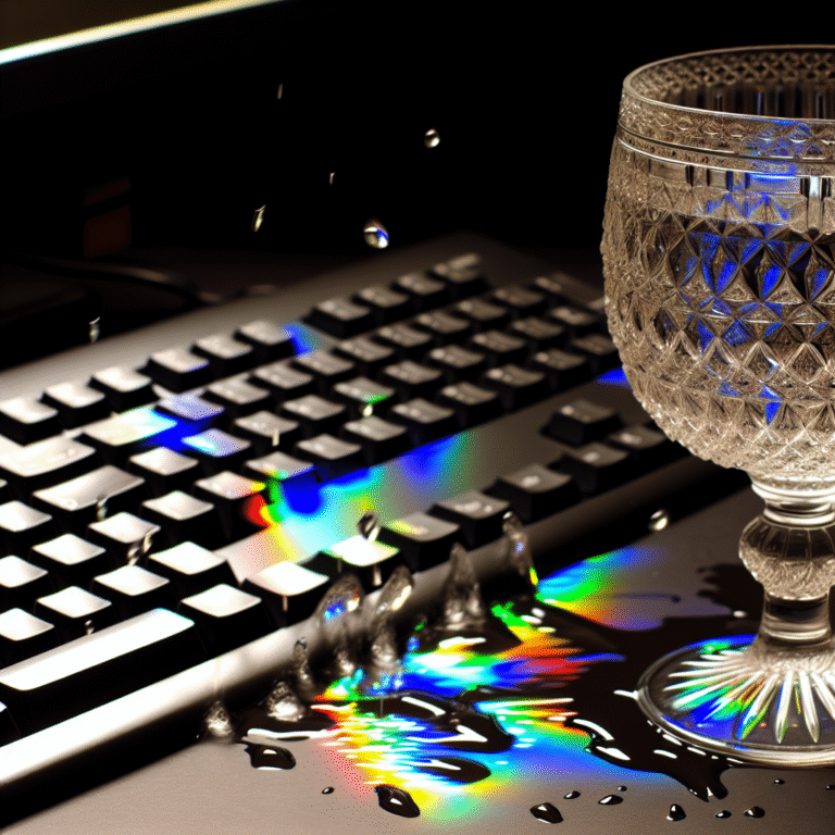 Where can I snag a glass this fancy for my computer? Asking for my keyboard’s hydration needs!