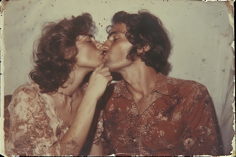 couple kiss