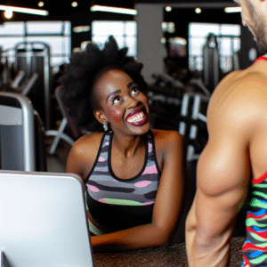 My gym's receptionist gives me flirty vibes—either she's into me or just really loves my workout clothes!